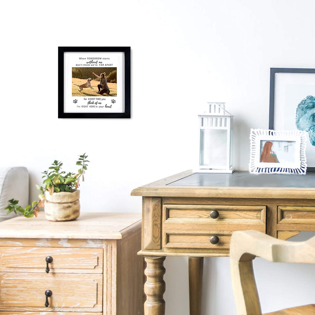 Pet Memorial Picture Frame, Sympathy Loss Gift, Dog Cat Remembrance Keepsake Tribute